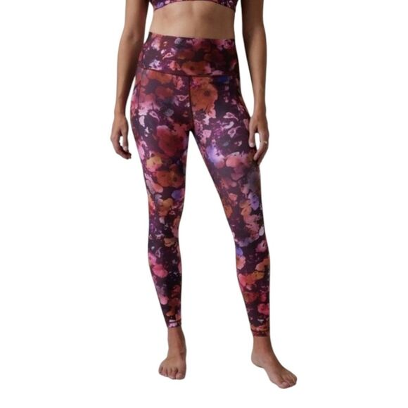 Athleta Salutation Stash Pocket II Printed Tight size S - Picture 2 of 8
